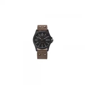 NEW 커피색 고급 손목 시계 합성 피혁 가죽 패션 데일리 분위기 선물